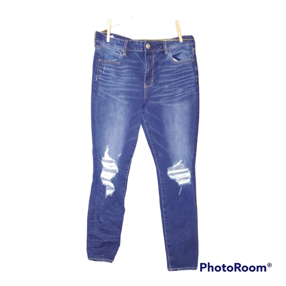 American Eagle  Blue Ne (x)t level Hi-Risen Jeggings
